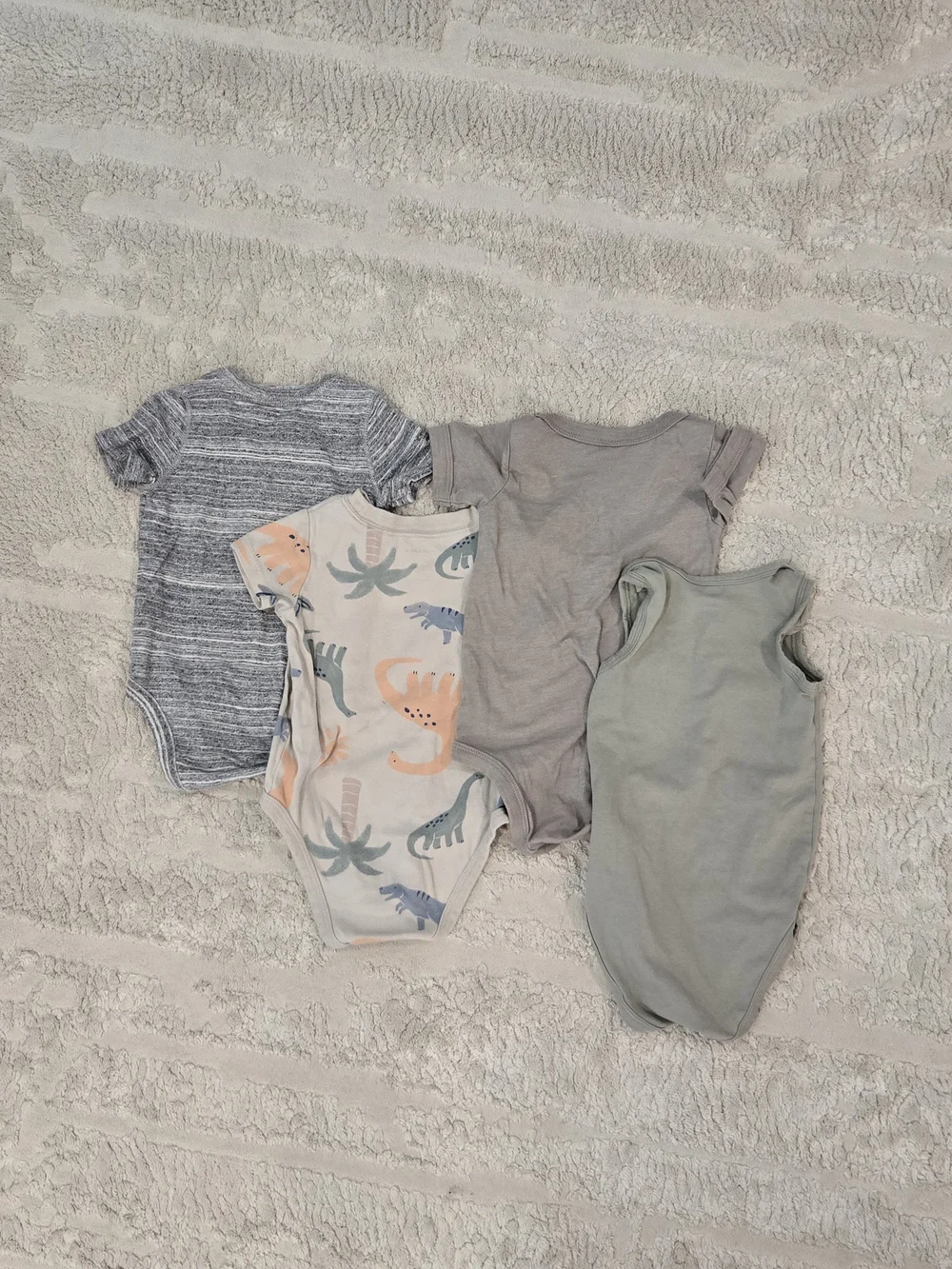 Carter's, Gap - Set Of 4 Neutral Bodysuit Set 12m